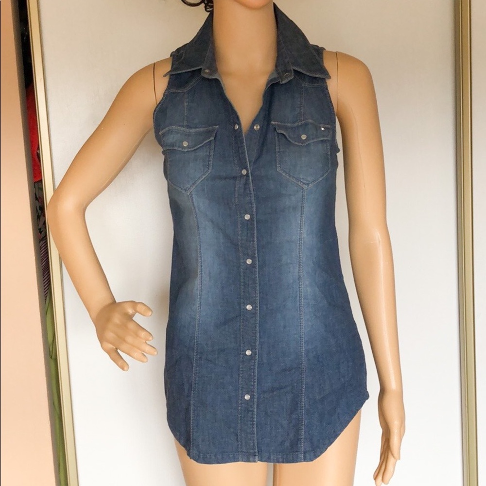G by Guess denim tank top